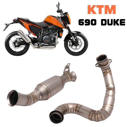 适用KTM 690 DUKE 改装排气管前中段去回压鼓声浪升级原厂口径