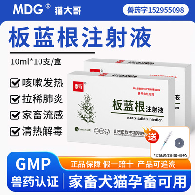 板蓝根注射液猪牛马羊白痢肺炎药