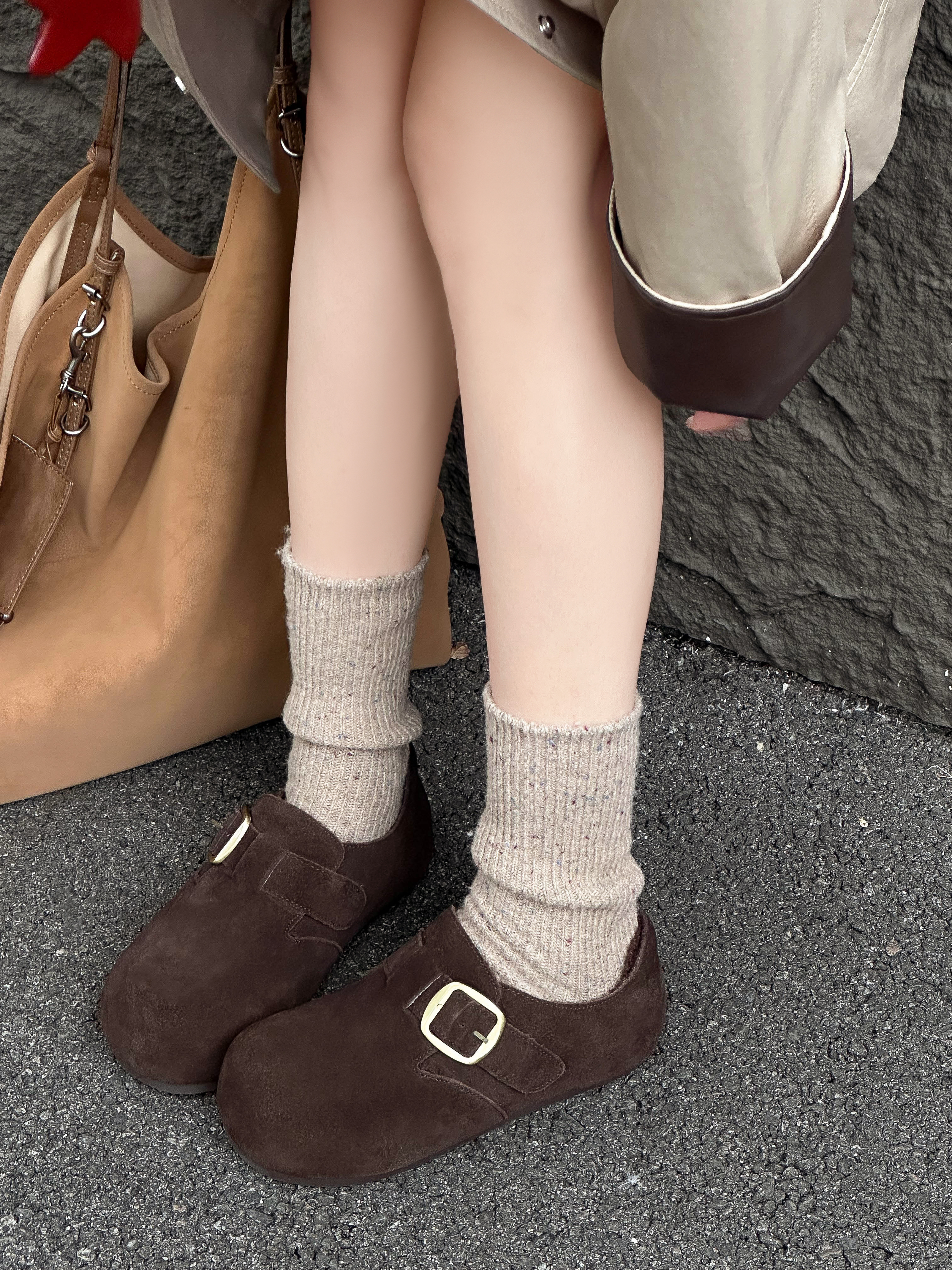 2025年秋冬新款勃肯鞋女新款春秋博肯鞋平底单鞋一脚蹬软面