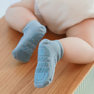 精梳棉双针宝宝袜子婴幼儿童防滑地板 袜子袜i子祙袿子春夏新款