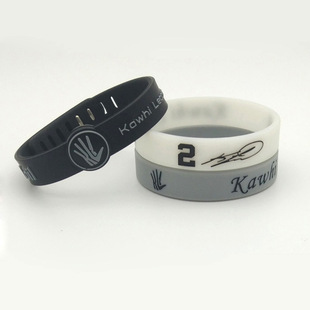 马刺队2号莱昂纳德签名手环圈3条装伦纳德篮球运动硅胶腕带三件套