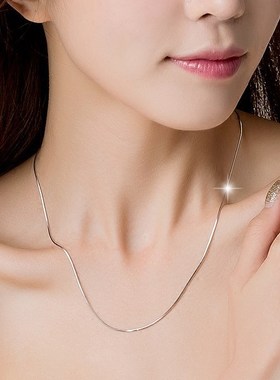 个性霸气短款锁骨项链子扁平蛇骨刀片链学生潮人男女士情侣配饰品