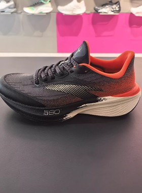 安踏二区心率80长距离轻量跑鞋训练鞋男子黑色运动鞋男112615555