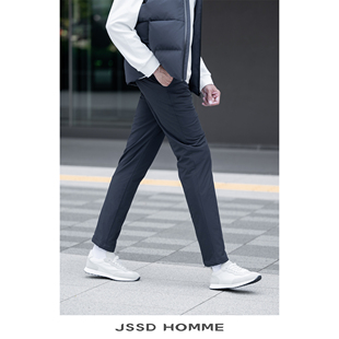 金标P棉休闲裤 冬季 男士 保暖棉裤 男 JSSD 男通勤休闲直筒长裤 HOMME