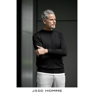 通勤商务针织衫 秋冬新款 男士 纯羊毛衫 毛衣男 JSSD 圆领男款 HOMME