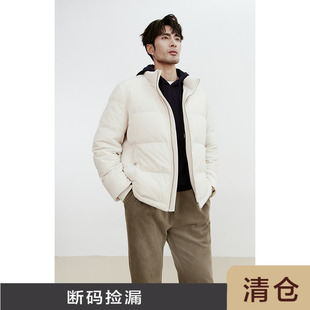 通勤外套休闲羽绒服男 JSSD 白鸭绒男士 灯芯绒新冬季 JDC200 HOMME
