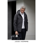 羽绒服男外套拒水白鹅绒连帽羽绒服男款 JSSD 新款 男士 HOMME 冬季
