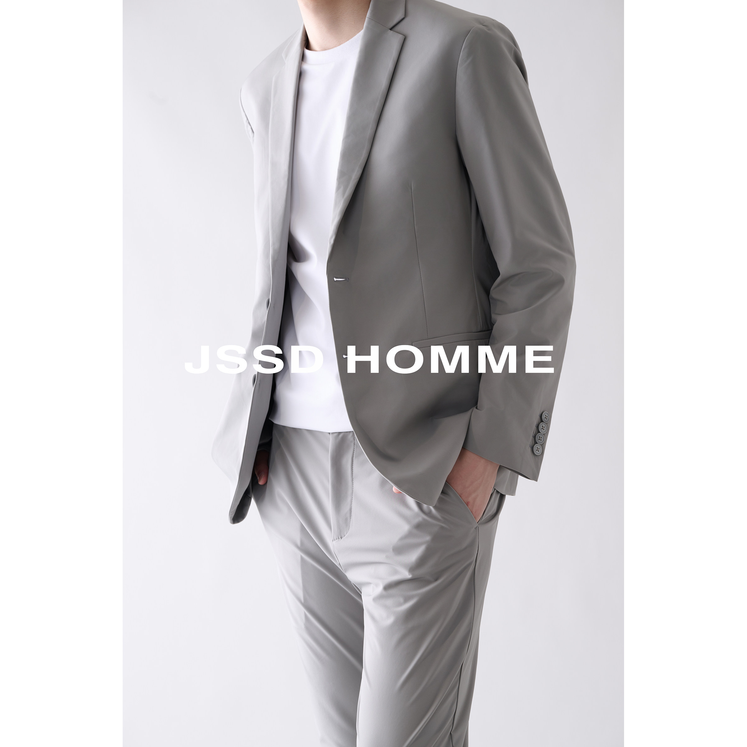 JSSD HOMME 秋季男士休闲西装外套免烫微弹力商务单西通勤西服男