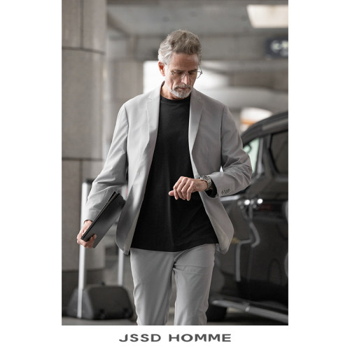 JSSDHOMME泡泡纱便服休闲西装