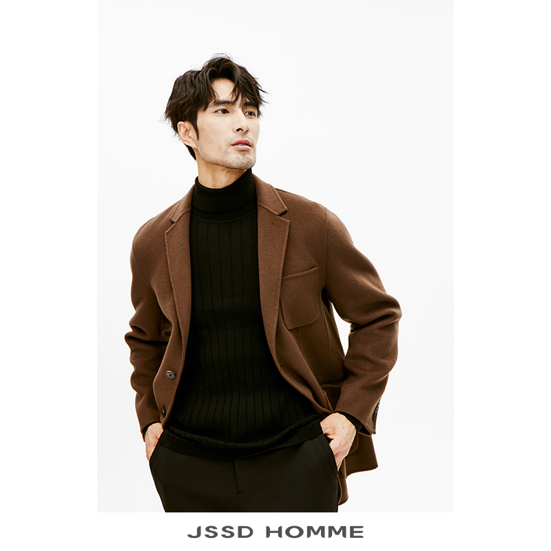 JSSDHOMME羊毛手工双面呢西服