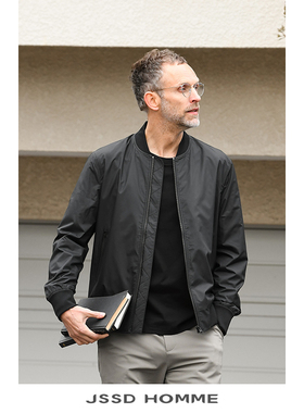 JSSD HOMME 春秋季新款日苯料通勤防水外套休闲棒球立领夹克男款