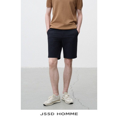 JSSDHOMME棉锦弹直筒休闲短裤