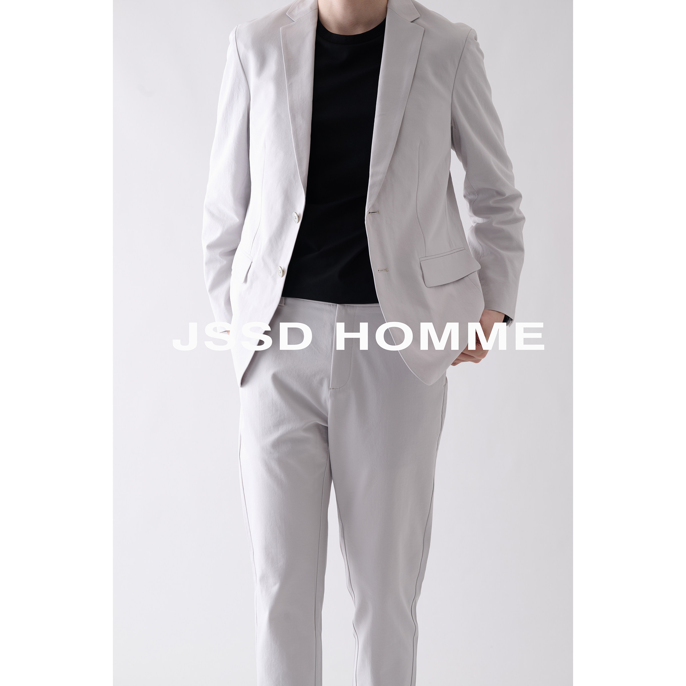 JSSDHOMME二醋酸通勤休闲西装图片