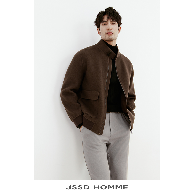JSSDHOMME澳羊毛双面呢毛呢外套