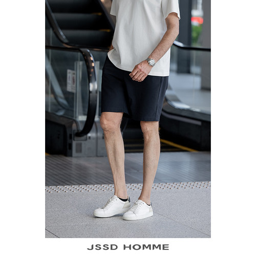 JSSDHOMME泡泡纱透气五分短裤