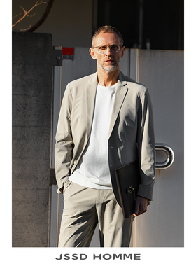 JSSD HOMME 春秋季新款男士免烫西服男单西通勤平驳领西装外套男