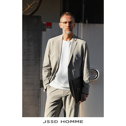 JSSDHOMME四面弹免烫平驳领西服