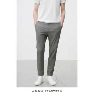 JSSD HOMME 速干微弹直筒休闲裤男春夏商务通勤舒适透气男士长裤