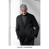 HOMME 大衣中长款 秋冬新款 JSSD 男士 双面呢男款 羊毛大衣男士 外套