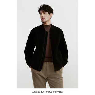 澳毛插肩棒球领双面呢外套羊毛夹克 JSSD 男款 冬季 JJA204 HOMME