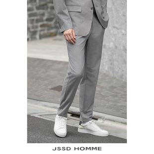 男士 新品 直筒休闲裤 JSSD 子男款 春秋季 男微弹商务休闲长裤 HOMME