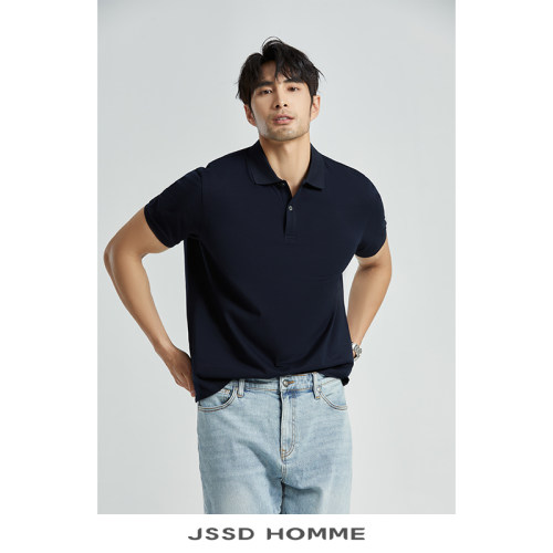 JSSDHOMMESUPIMA匹马棉翻领T恤