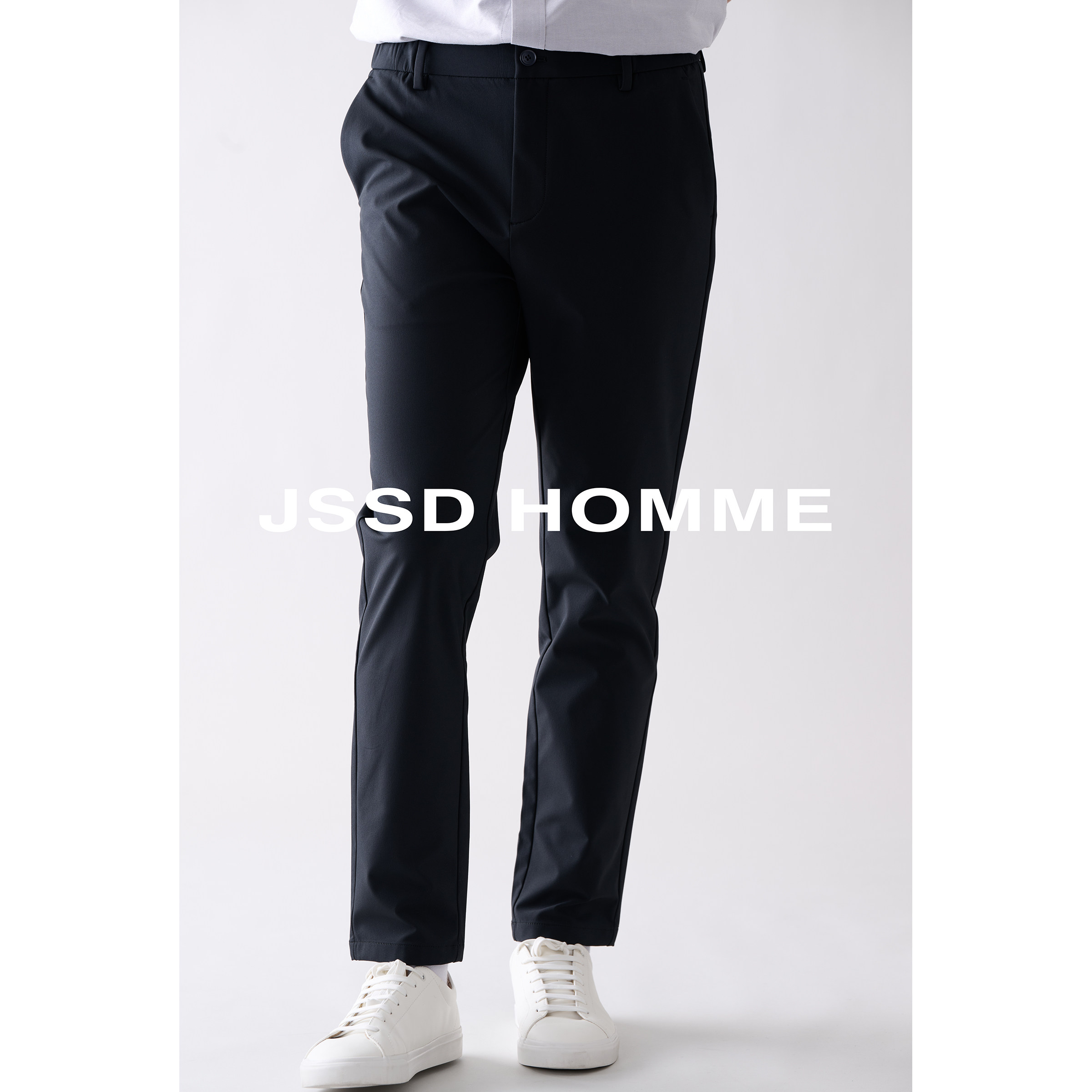 JSSD HOMME 秋冬男士通勤休闲裤男款吸光红外发热保暖直筒长裤男