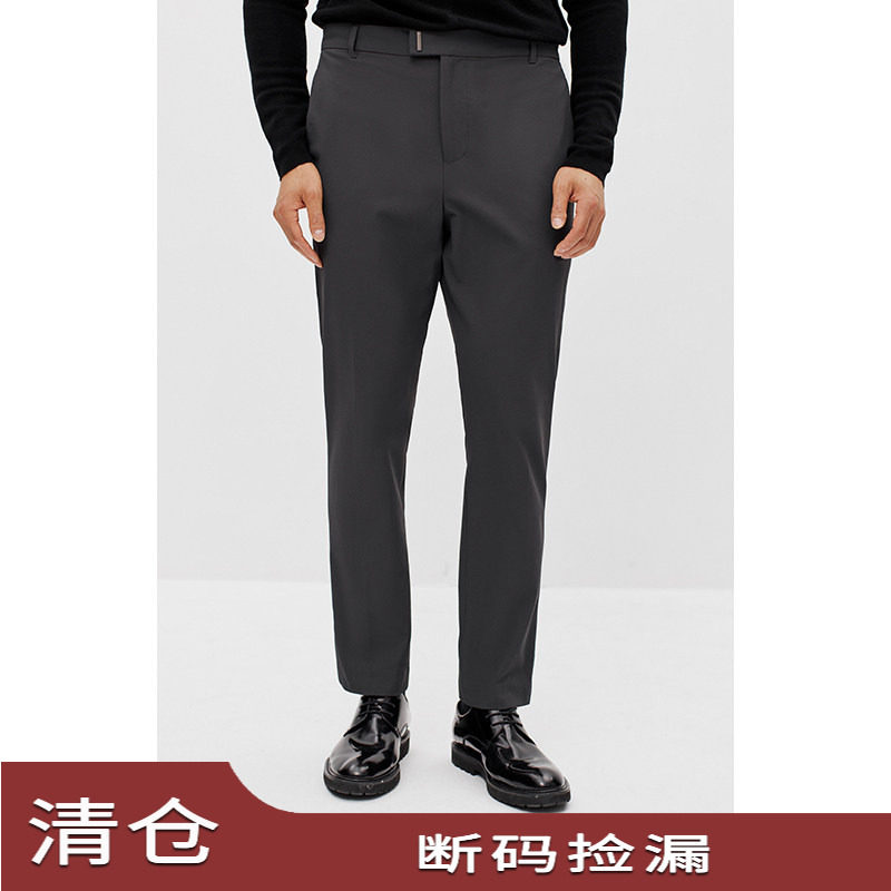 JSSD HOMME 日企面料秋冬季男士休闲裤通勤男款裤子修身直筒长裤
