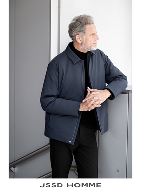 JSSD HOMME 卓越者Zenithia系列SuperHigh-End白鹅绒翻领羽绒服男