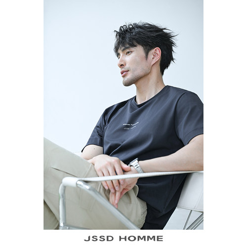 JSSDHOMME双面80支棉圆领短袖
