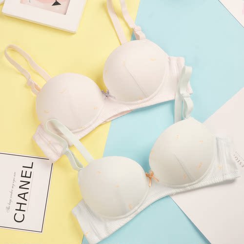 日系纯棉学生薄款胸罩内衣