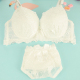 有钢圈 中厚小胸文胸内裤 性感日系蕾丝少女学生文胸套装 内衣套装