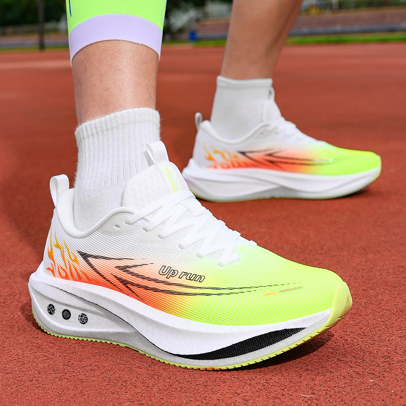 正品Uprun烈火箭男鞋青少年中小学生跑步鞋男女减震马拉松运动鞋
