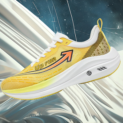 正品Uprun12.0碳板跑鞋摩擦有声音轻便网面透气徒步越野跑运动鞋