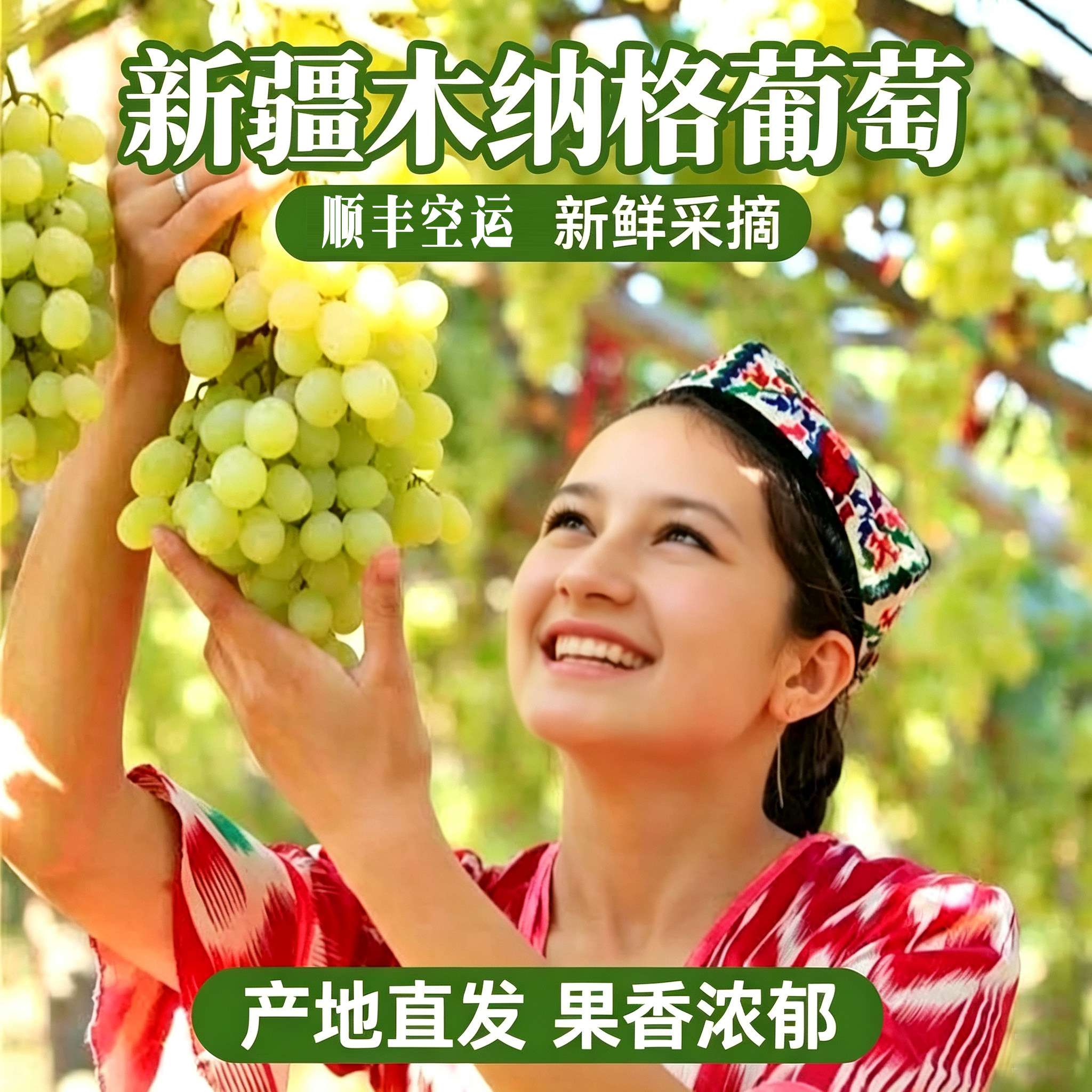 新疆阿图什木纳格葡萄新鲜水果