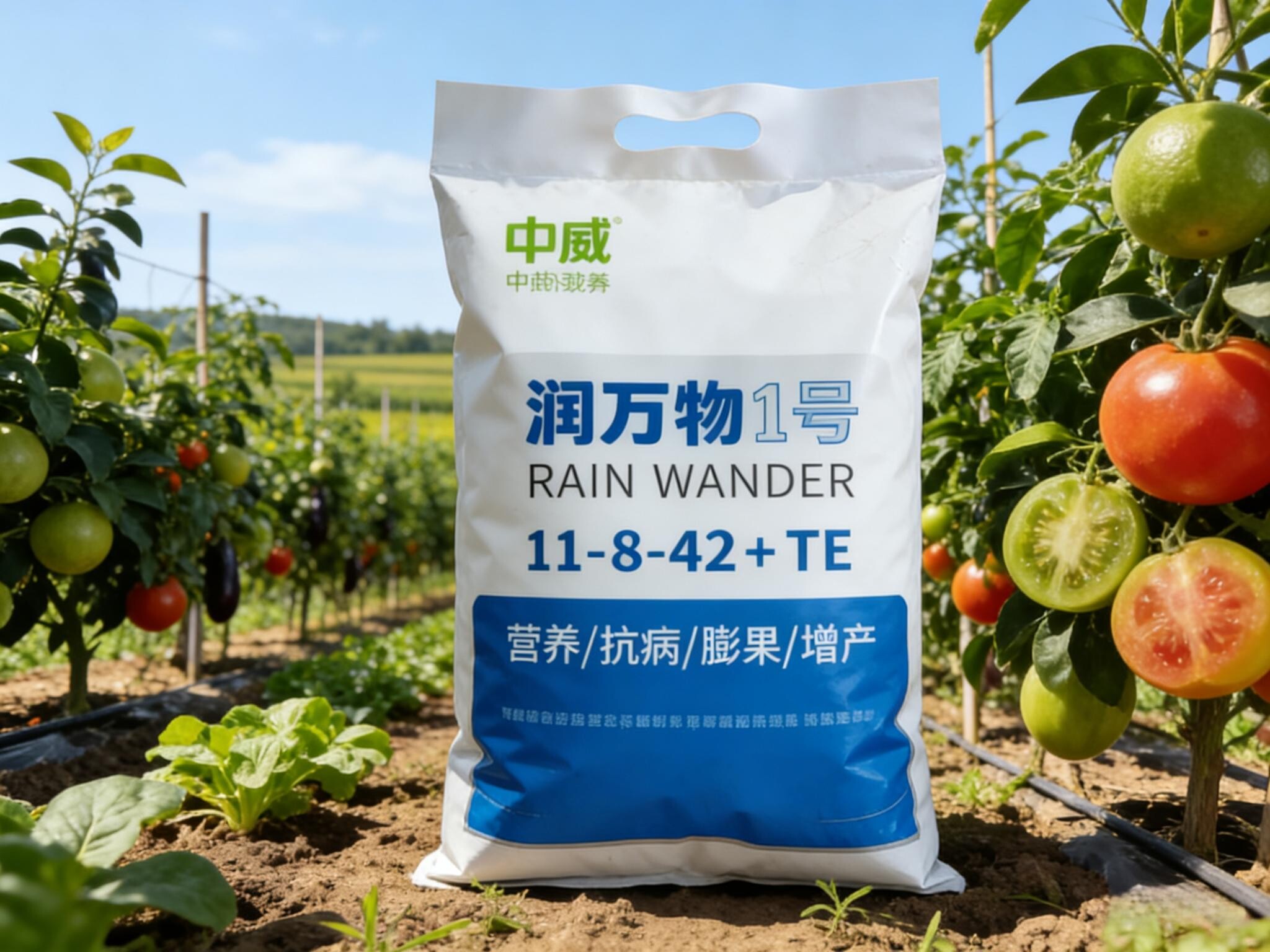 中威 快活林 润万物 1号 高钾肥 膨果 增产 营养果期 专用30g 5kg