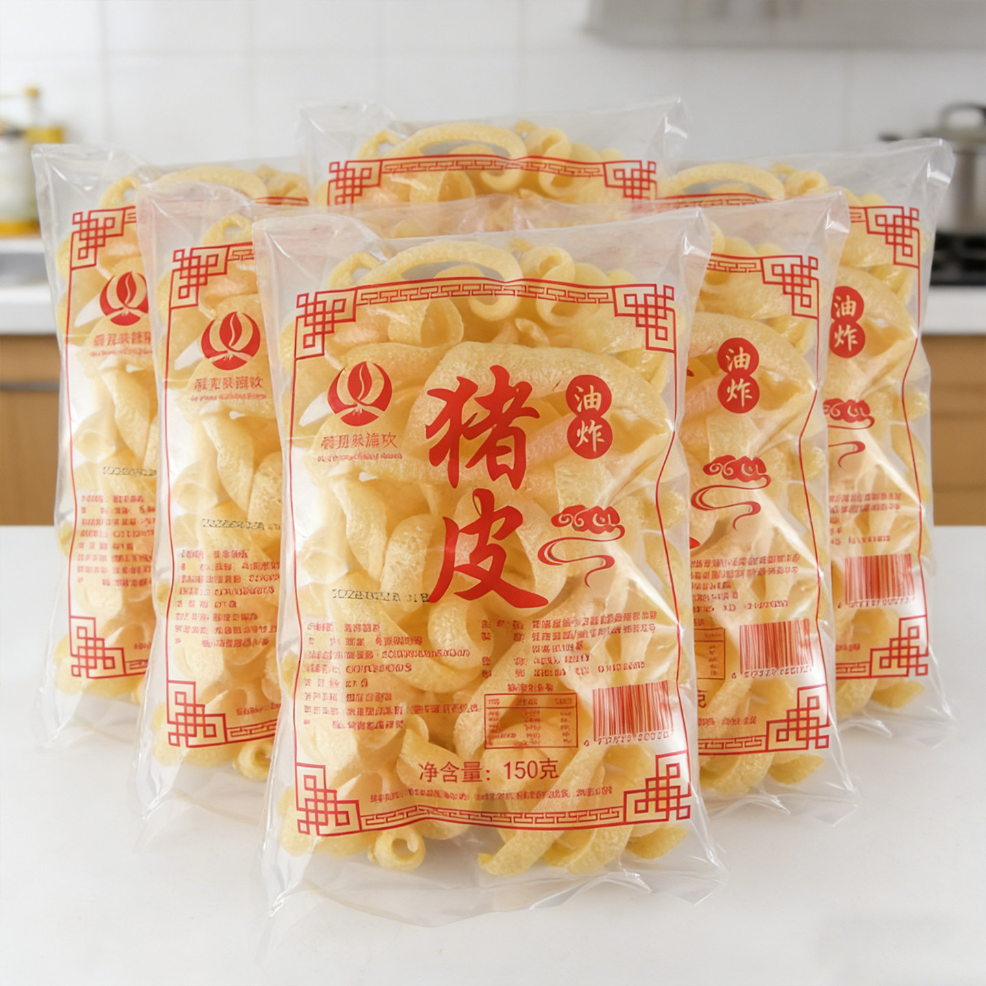 闽南炸猪皮肉皮炸肉皮火锅凉拌炒菜响皮油炸猪皮干皮肚干