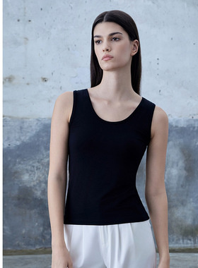 SCHIESSER舒雅欧洲进口女士50S天丝莫代尔贴身打底内衣背心20905V