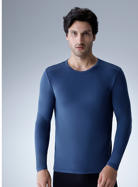 SCHIESSER舒雅男士3A抗菌抑菌圆领大码肌底衣保暖内衣上衣22104Q