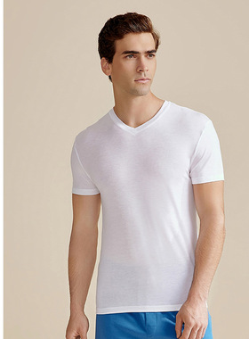 SCHIESSER舒雅铂雅欧洲进口男士3A抗菌抑菌环保内衣短袖T恤18430M