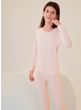 SCHIESSER舒雅童装女童莫代尔贴身秋衣秋裤保暖内衣套装19136W