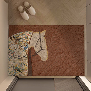 中古马地垫家用入户门垫丝圈地垫可裁剪防滑耐磨门口防滑浴室垫