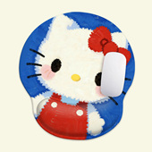 KITTY猫护腕鼠标垫硅胶防滑硅胶笔记本电脑键盘托鼠标垫护腕定制