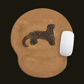 常玉金钱豹小号鼠标垫护腕托防滑硅胶笔记本电脑键盘护手腕鼠标垫