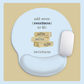 海盐蓝 小号 鼠标垫护腕手腕垫手托硅胶护手腕办公笔记本垫腱鞘炎