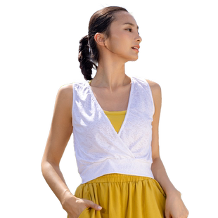 尤佳瑜伽服女春夏上衣专业高端性感背心健身衣女宽松健身运动罩衫