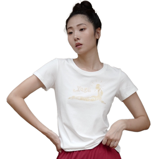 尤佳瑜伽上衣女艾扬格练习服健身瑜伽馆T恤上衣夏瑜伽服短袖