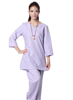 尤佳棉麻专业宽松禅意居士瑜伽服