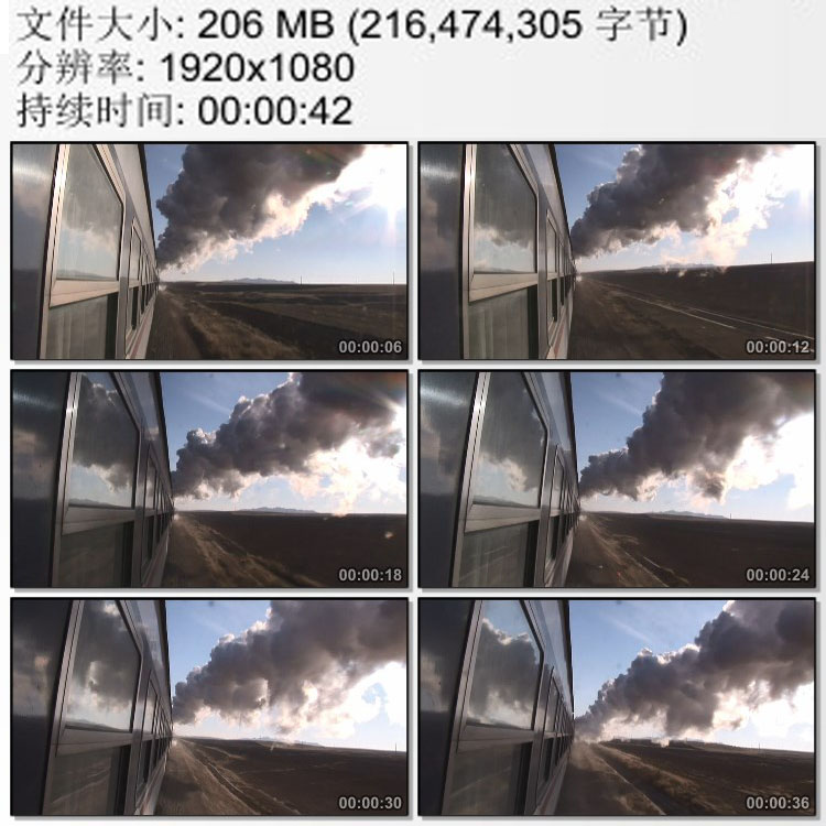 车窗外拍摄旅客列车 铁路客运火车 实拍动态视频素材