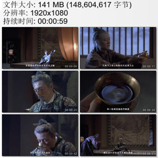 唐玄宗逃到蜀郡 太监高力士递水 落寞孤独的唐玄宗 动态视频素材